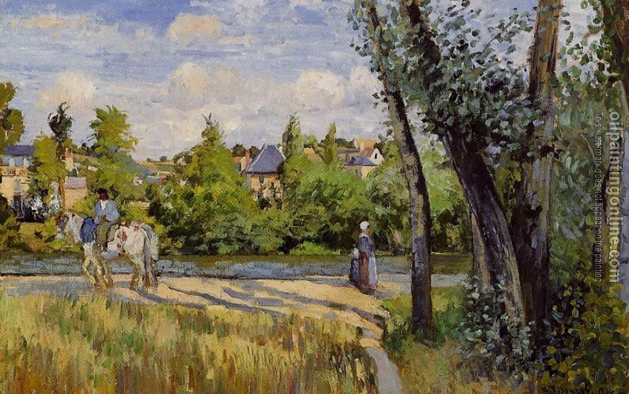 Pissarro, Camille - Landscape, Bright Sunlight, Pontoise